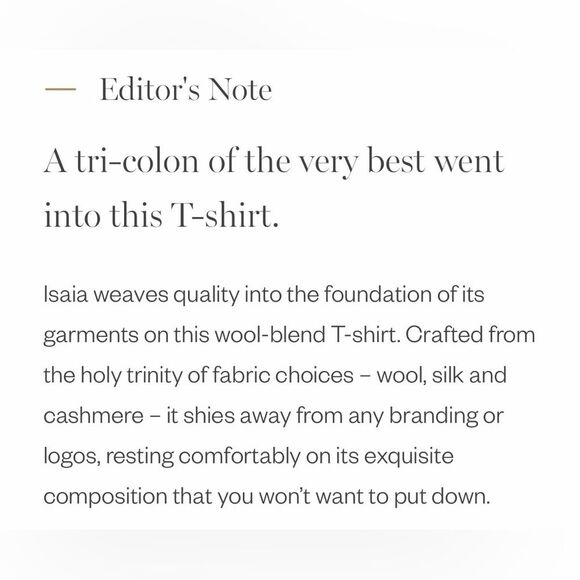 Isaia Wool Silk Cashmere Blend Classic Black Short Sleeve Tee T-Shirt Men Size M - Picture 9 of 11